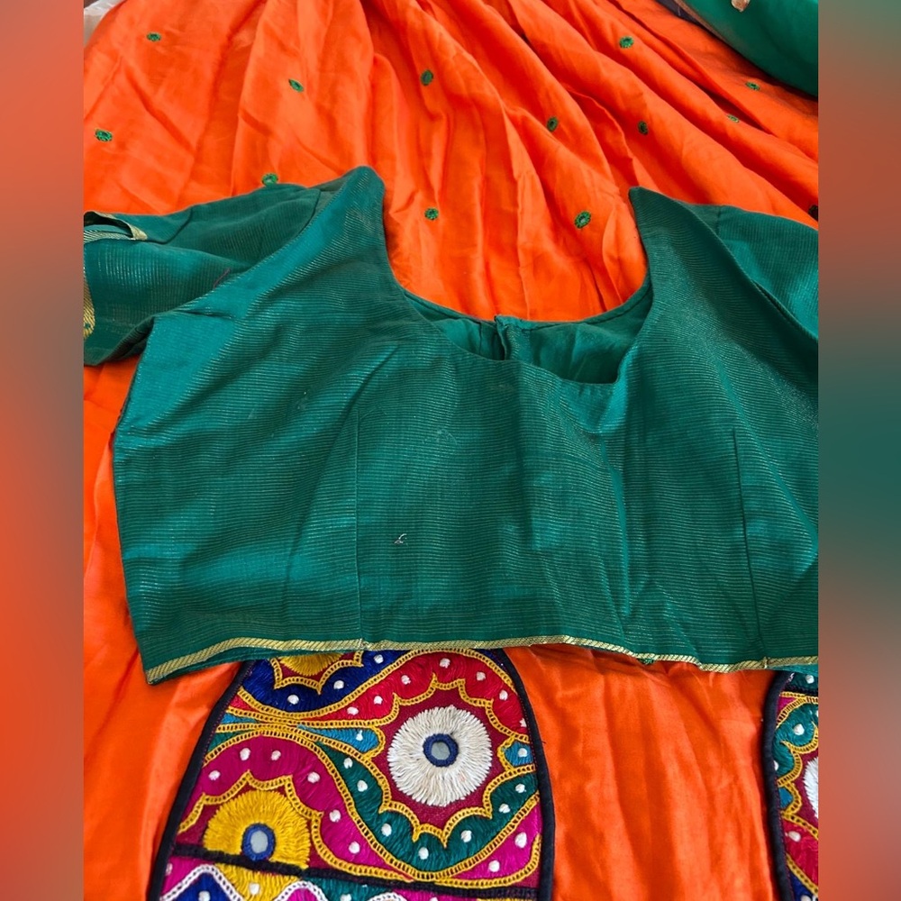 Colorful Embroidered Lengha - Picture 3 of 4